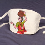HAND PAINTED COTTON FACE MASK-WSFMHPFMCT27