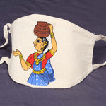 HAND PAINTED COTTON FACE MASK-WSFMHPFMCT24