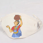 HAND PAINTED COTTON FACE MASK-WSFMHPFMCT24